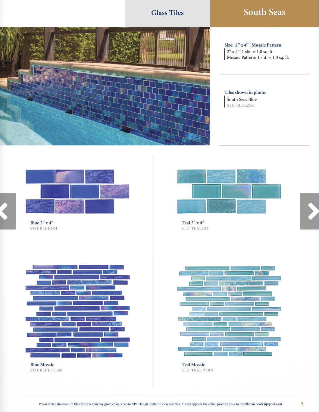 Little Tile Inc - Online Source To Pool Tiles - Pool Glass - Pool