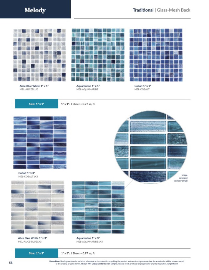 Little Tile Inc - Online Source To Pool Tiles - Pool Glass - Pool